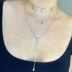 Crystal- Layered Necklace